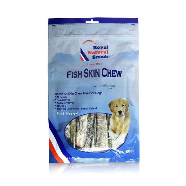 Elinora's Royal Natural Icelandic Fish Skin Chews, 3.5 oz